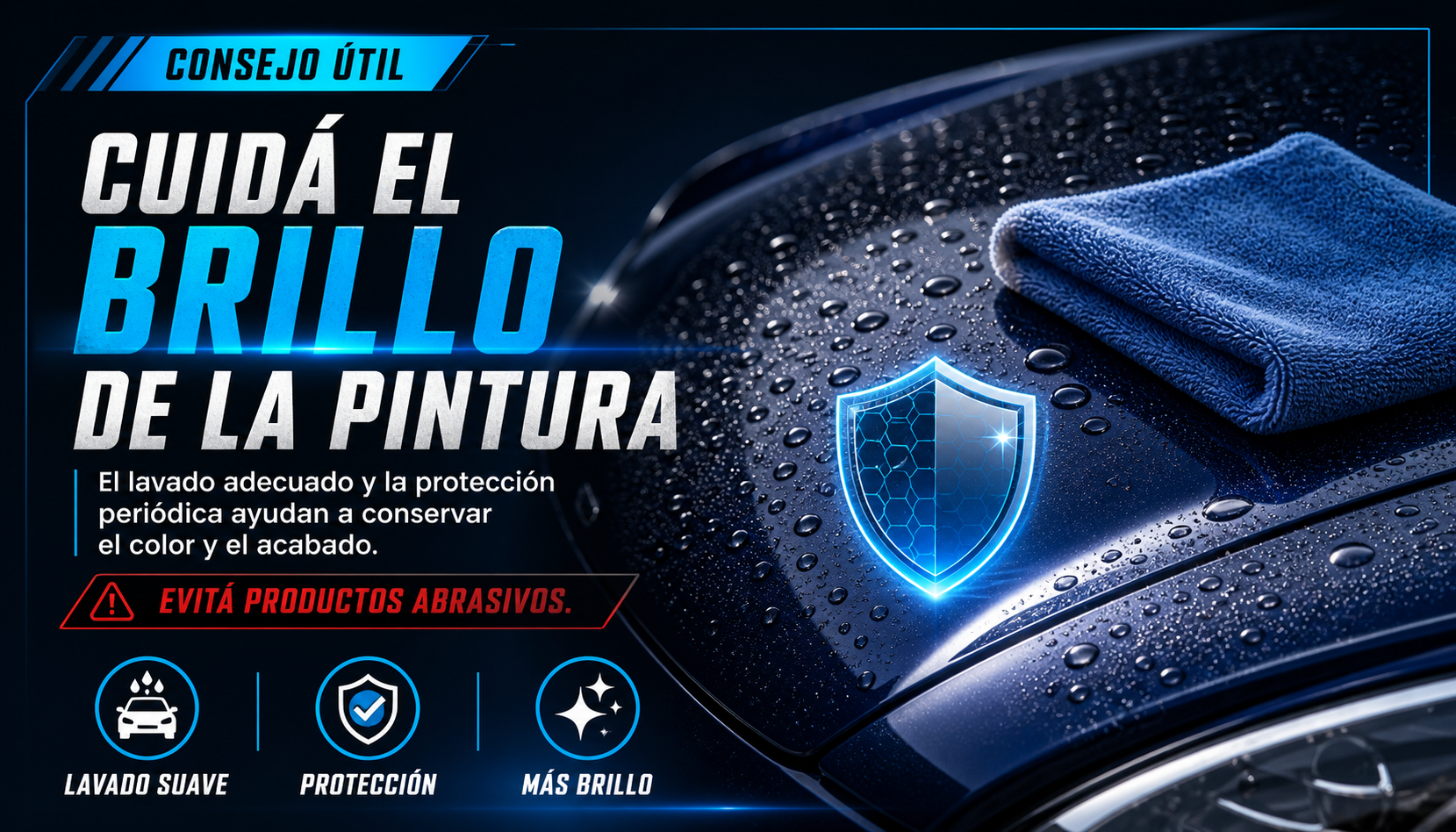 Consejo para cuidar la pintura del vehículo